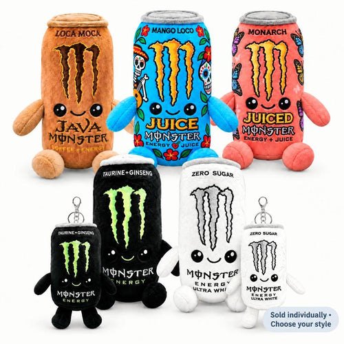 Monster Energy Drink Can Plush Toy