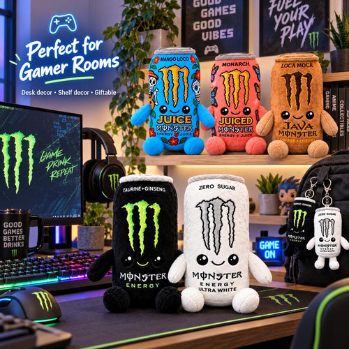 Monster Energy Drink Can Plush Toy