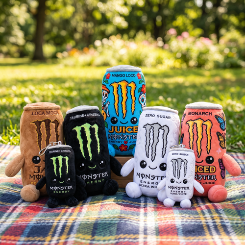Monster Energy Drink Can Plush Toy